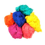 Cotton Reprocessed Fiber In Color